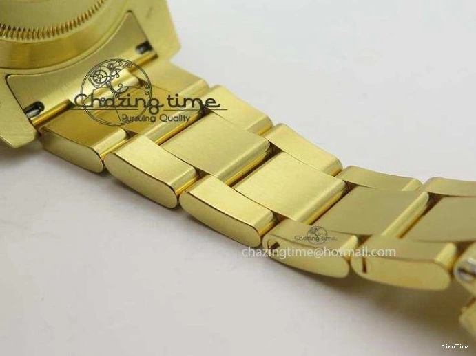 MiroTime 0116 RelaxedFit GMT-Master II 116718 LN Bp-Maker Best Edition YG Wrapped Bezel Black Dial On YG Bracelet ETA 3988